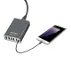 Promate TurboHub 6 Port Quick Charge 3.0 USB Charging Hub with Type C port and 4 Smart Charge Ports, Black