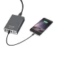 Promate TurboHub 6 Port Quick Charge 3.0 USB Charging Hub with Type C port and 4 Smart Charge Ports, Black
