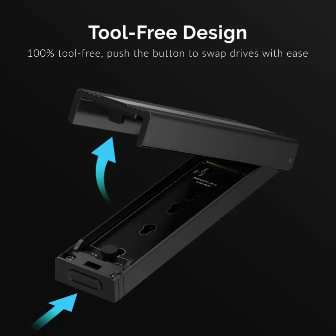 SABRENT USB TYPE-C TOOL-FREE ENCLOSURE FOR M.2 PCIE NVMe And SATA SSDs ( EC-SNVE) SABRENT USB TYPE-C TOOL-FREE ENCLOSURE FOR M.2 PCIE NVMe And SATA SSDs ( EC-SNVE)