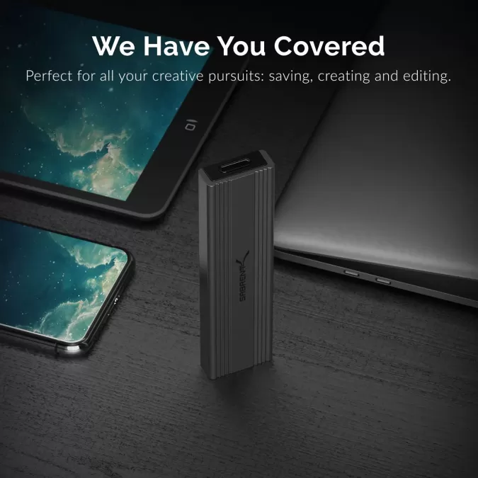 SABRENT USB TYPE-C TOOL-FREE ENCLOSURE FOR M.2 PCIE NVMe And SATA SSDs ( EC-SNVE) SABRENT USB TYPE-C TOOL-FREE ENCLOSURE FOR M.2 PCIE NVMe And SATA SSDs ( EC-SNVE)