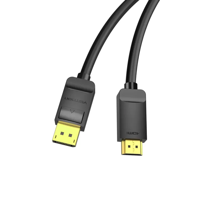 VENTION DP Cable to HDMI Cable 1.5M - Black VENTION DP Cable to HDMI Cable 1.5M - Black