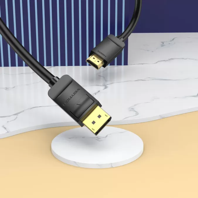 VENTION DP Cable to HDMI Cable 1.5M - Black VENTION DP Cable to HDMI Cable 1.5M - Black